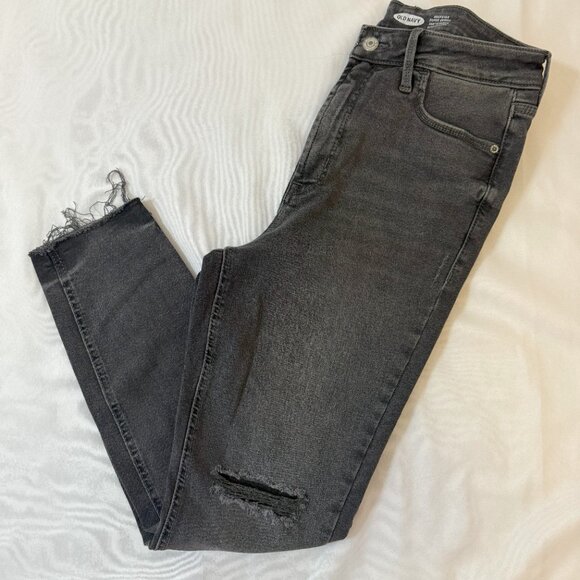 Old Navy Extra High-Waisted Rockstar 360° Stretch Super-Skinny Jeans Size 10 - Picture 1 of 5